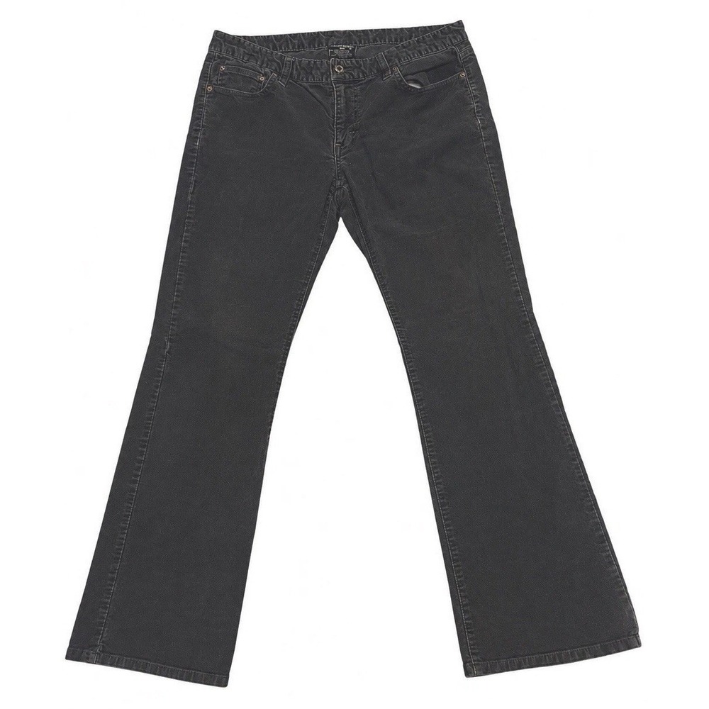 Polo Jeans Co Ralph Lauren Women's Black Corduroy Pants Size 10 Bootcut Stretch